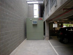 Portable building Ticket booth in position 2