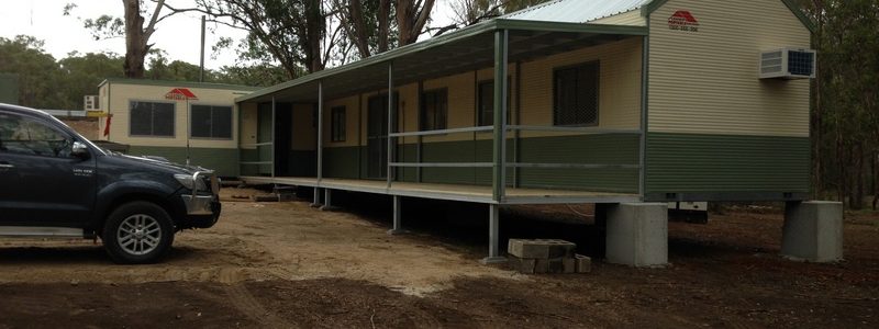 Multi-purpose shed installed